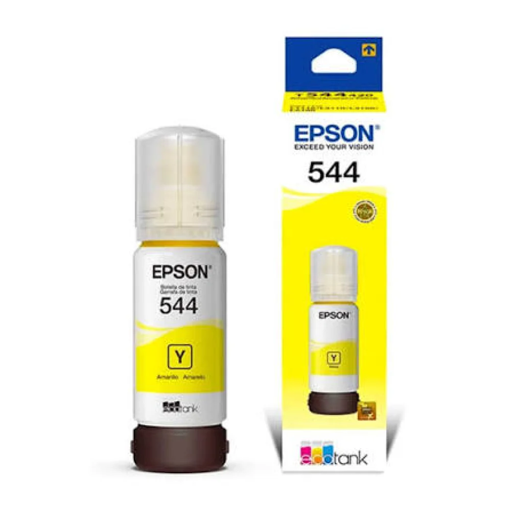 CARTUCHO EPSON MODELO T544 AMARILLO, TINTA DYE, PARA L1210, L3210, L3250, L3110, L3150, L5190