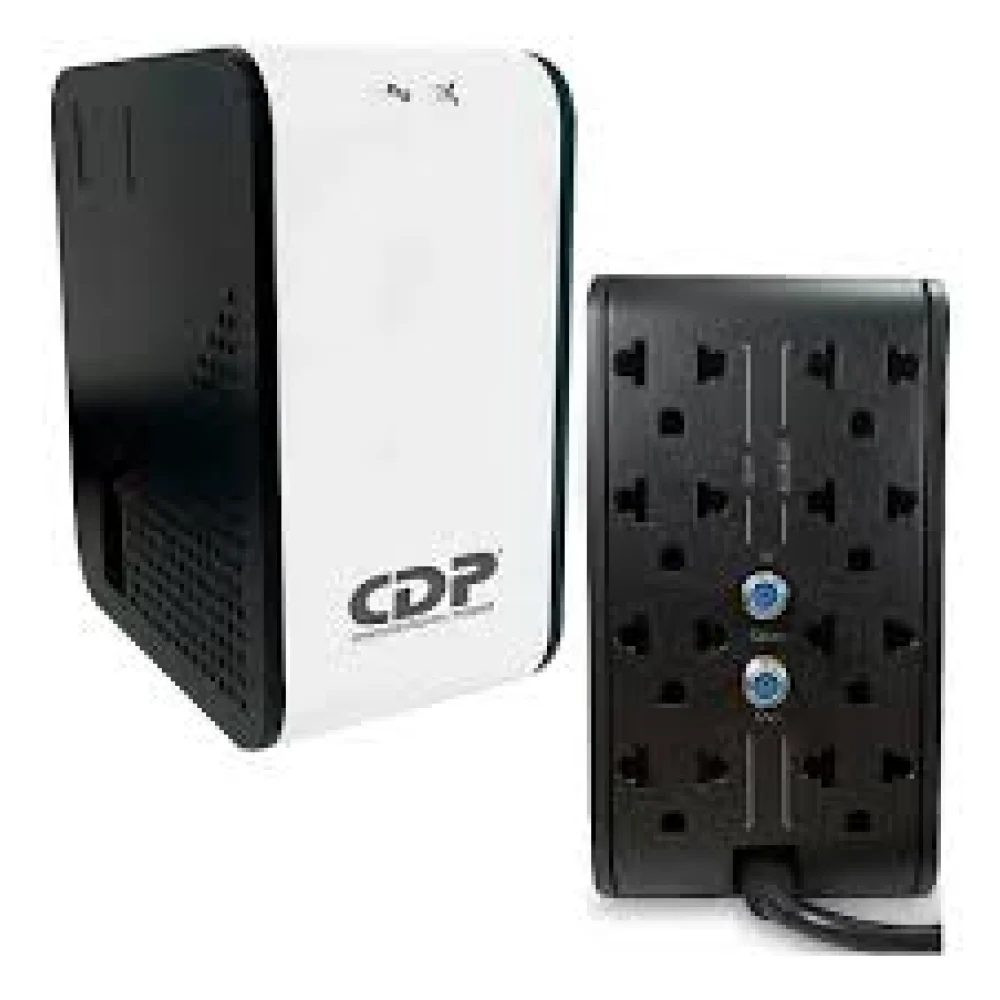 REGULADOR DE VOLTAJE CDP DE 1000VA/500W 8 CONT