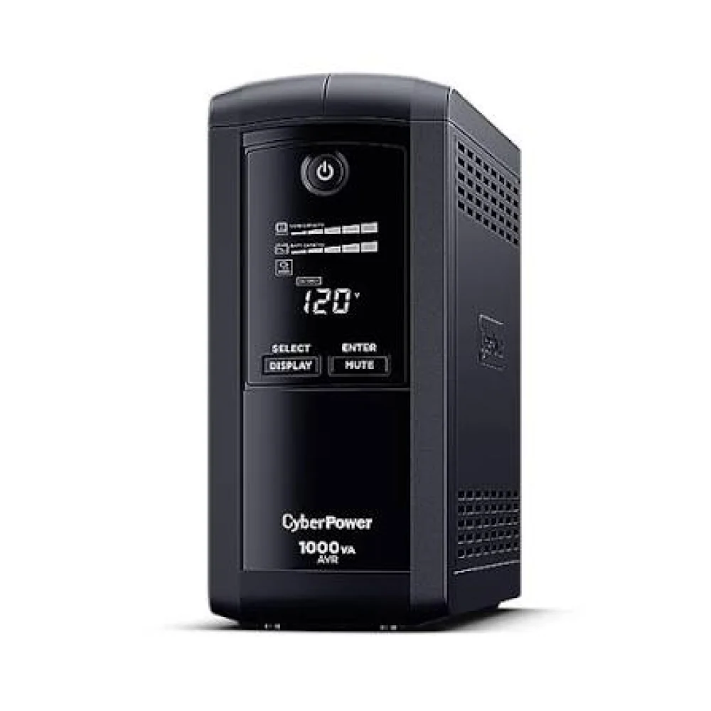 NO BREAK CYBERPOWER CP1000AVRLCD 1000 VA/ 600 WATTS, INTERACTIVO,TORRE, 9 NEMA 5-15R, 5 RESPALDO Y 4 SUPRESIN, 3 AÑOS DE GARANTA, INCLUYENDO BATERA.