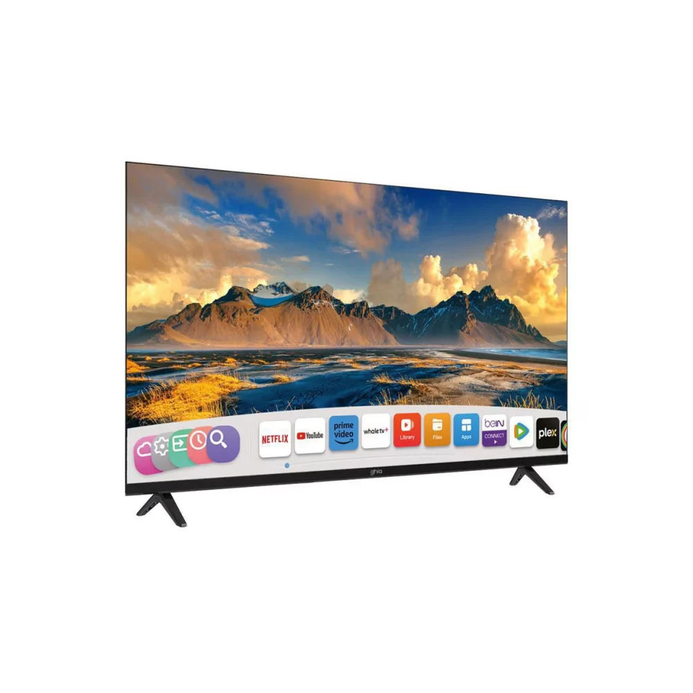 TELEVISION SMART GHIA WHALE TV 40 PULG FHD, WIFI, RJ45, 3 HDMI, 2 USB, RCA, AUX 3.5MM, OPTICO, DOLBY AUDIO