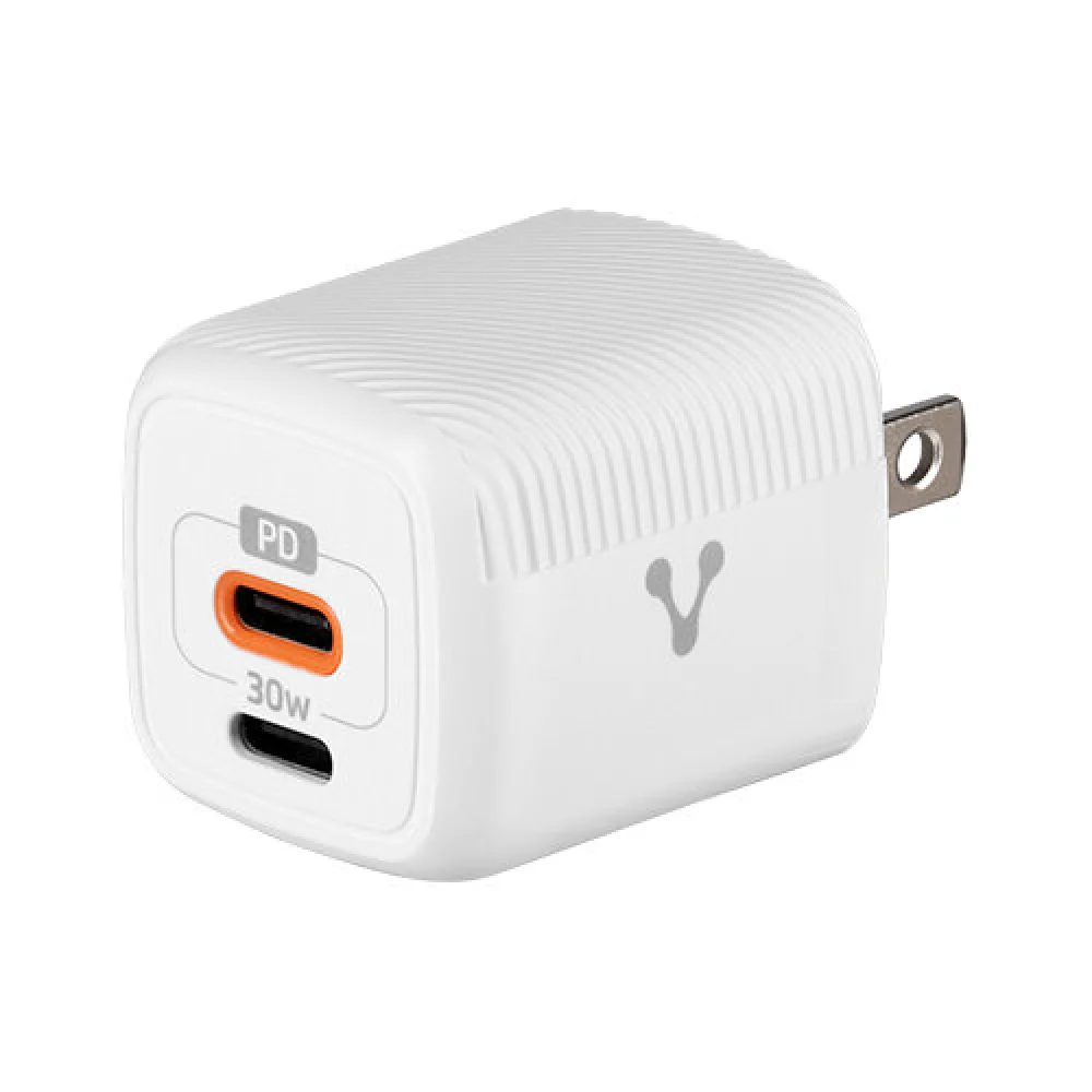 CARGADOR PARA PARED / VORAGO  /  AU-355  /   CARGA RAPIDA /  3.0 A 1 USB-C / 30W /  BLANCO