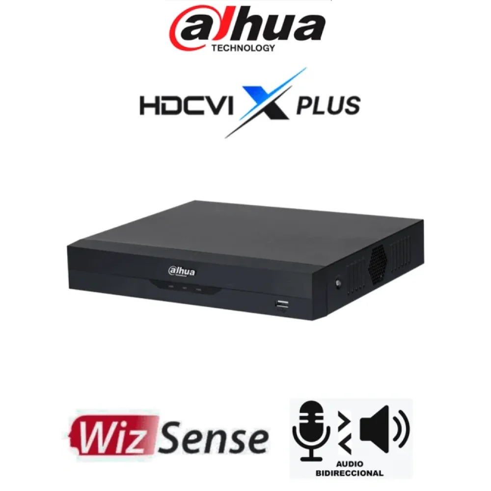 DVR/ DAHUA/ DH-XVR5116HS-I3/T 16 CANALES DE 5MP LITE CON WIZSENSE/ HDCVI X PLUS/ AUDIO BIDIRECCIONAL/+ 8 IP O HASTA 16 CANALES IP/ REC. FACIAL Y PROT.PERIMETRAL/ SDM PLUS/ H.265+/COMP CON DO
