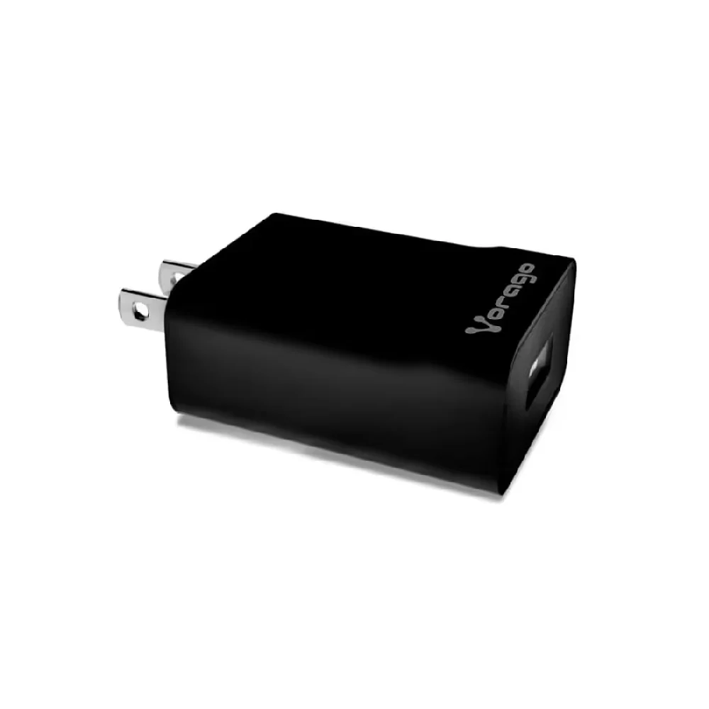 CARGADOR PARA PARED  /   VORAGO /   AU-302   /  CARGA RAPIDA /   3.0  A 1 USB   /   NEGRO
