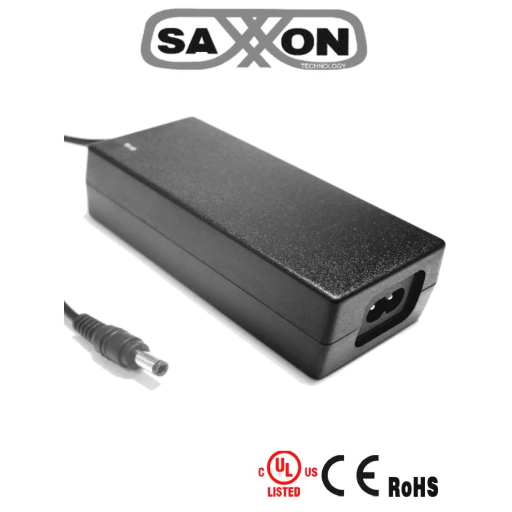 SAXXON PSU1204D - FUENTE DE PODER REGULADA DE 12 VCC 4.1 AMPERES/ CON CABLE DE 1.2 METROS/ PARA USOS MULTIPLES SISTEMAS DE CCTV, ACCESO, ETC/ CERTIFICACIN UL/