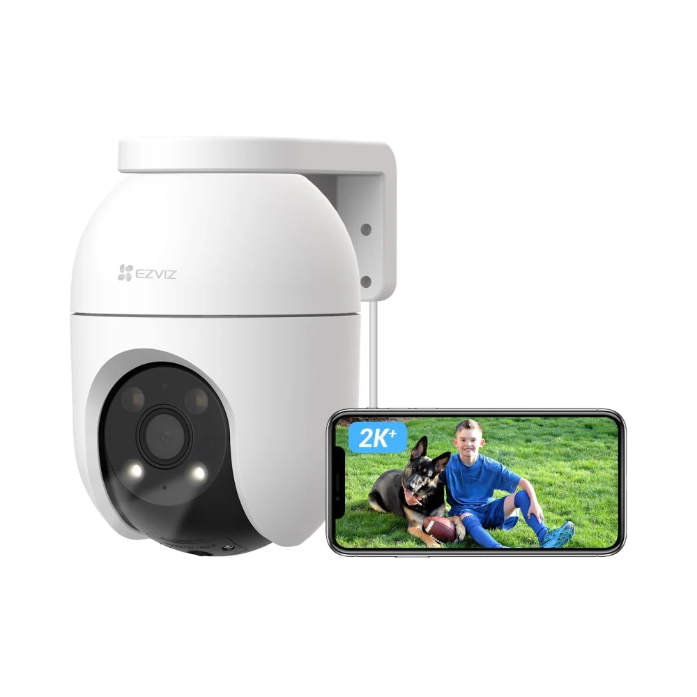 CAMARA EZVIZ WI FI/ CS-C8C/ 2MP / PT/ EXTERIOR / VISION NOCTURNA A COLOR / AUDIO BIDIRECCIONAL / VISION PANORAMICA 360 / DETECCION INTELIGENTE DE PERSONA Y VEHICULOS / AUTO ZOOM/ IP65  SAP 3