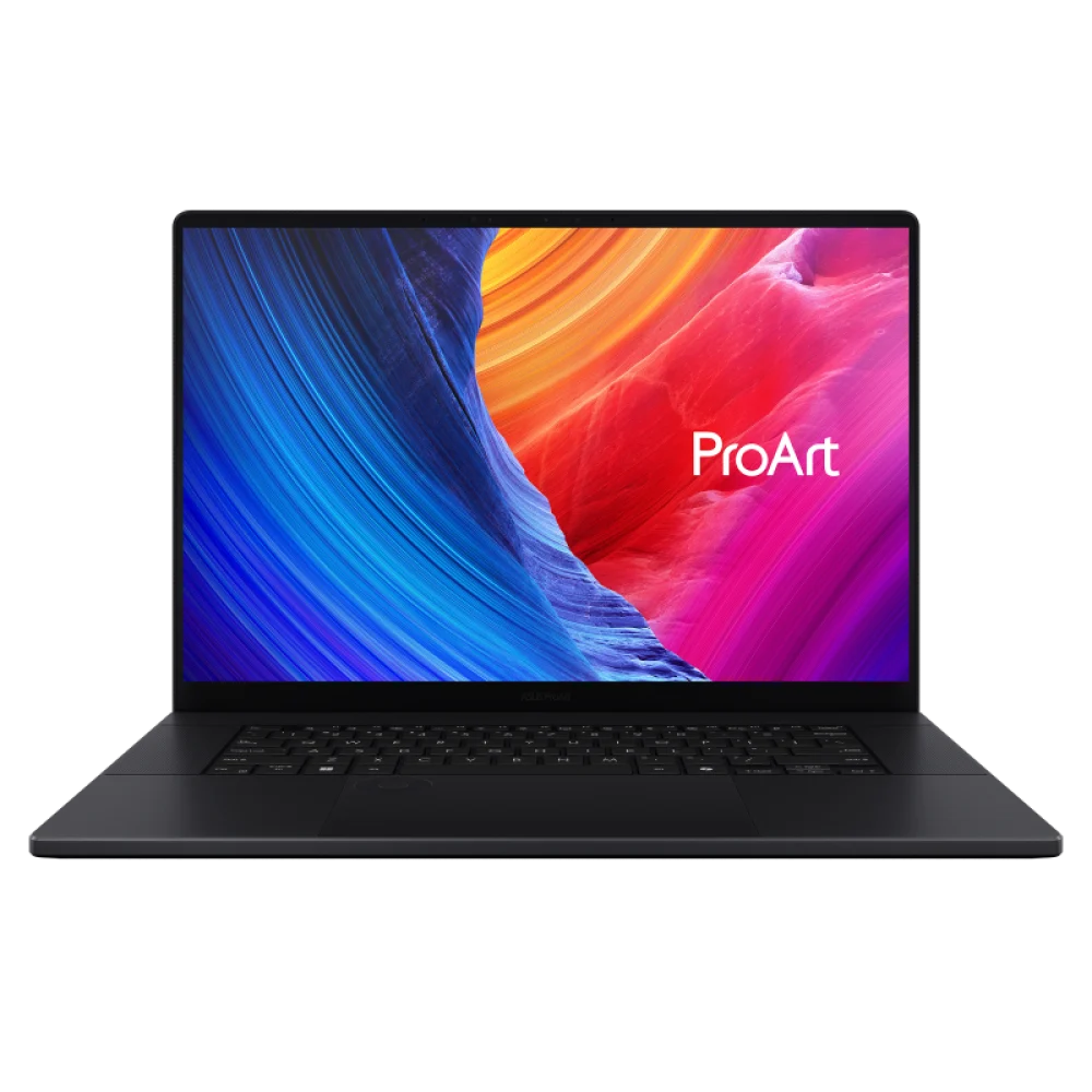 LAPTOP ASUS PROART P16 H7606WP, 16.0 PULGADAS WQXGA 2880X1800, AI RYZEN 9 HX 370, 64GB RAM, 1TB PCIE G4 SSD, NV RTX5070, 8GB, WINDOWS PRO 11, 1 AÑO DE GARANTÍA.