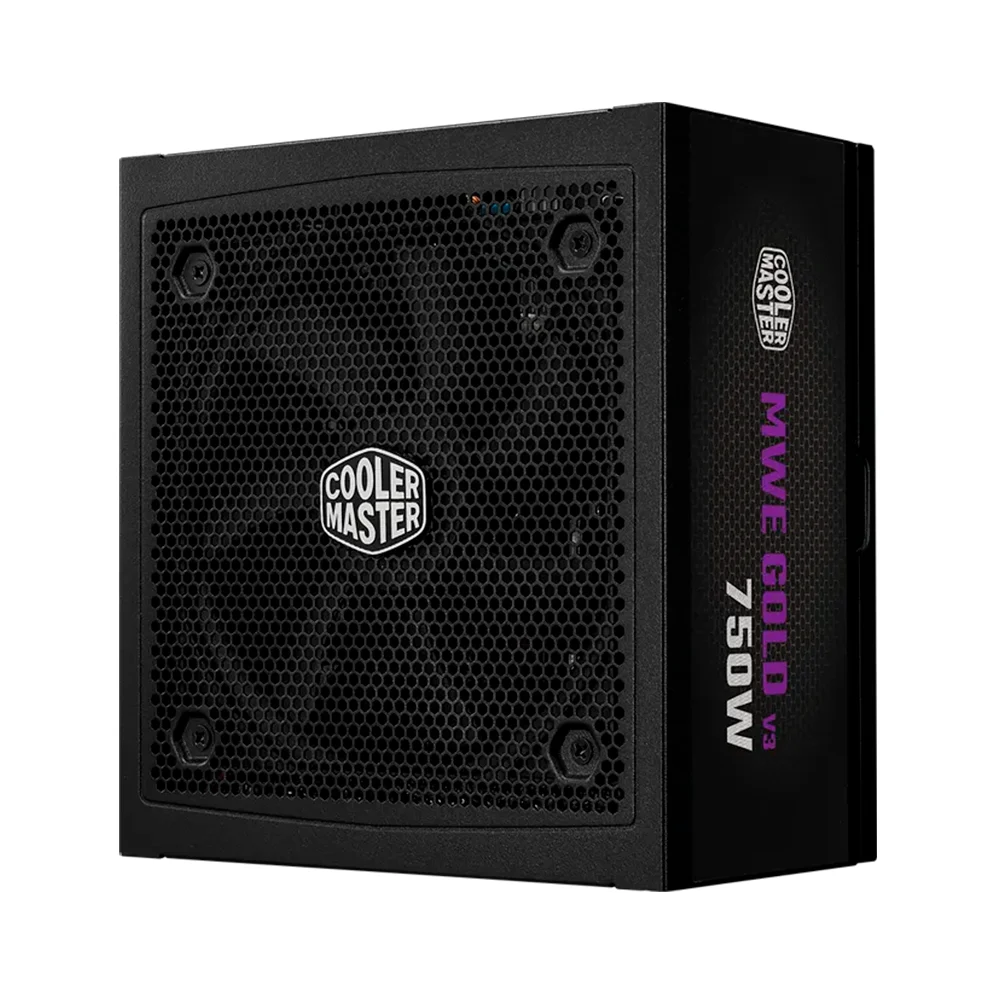 FUENTE DE PODER COOLER MASTER 750W / NEGRO / MWE V3 ATX 3.1/80PLUS GOLD CERTIFICADA/ MODULAR /GAMER