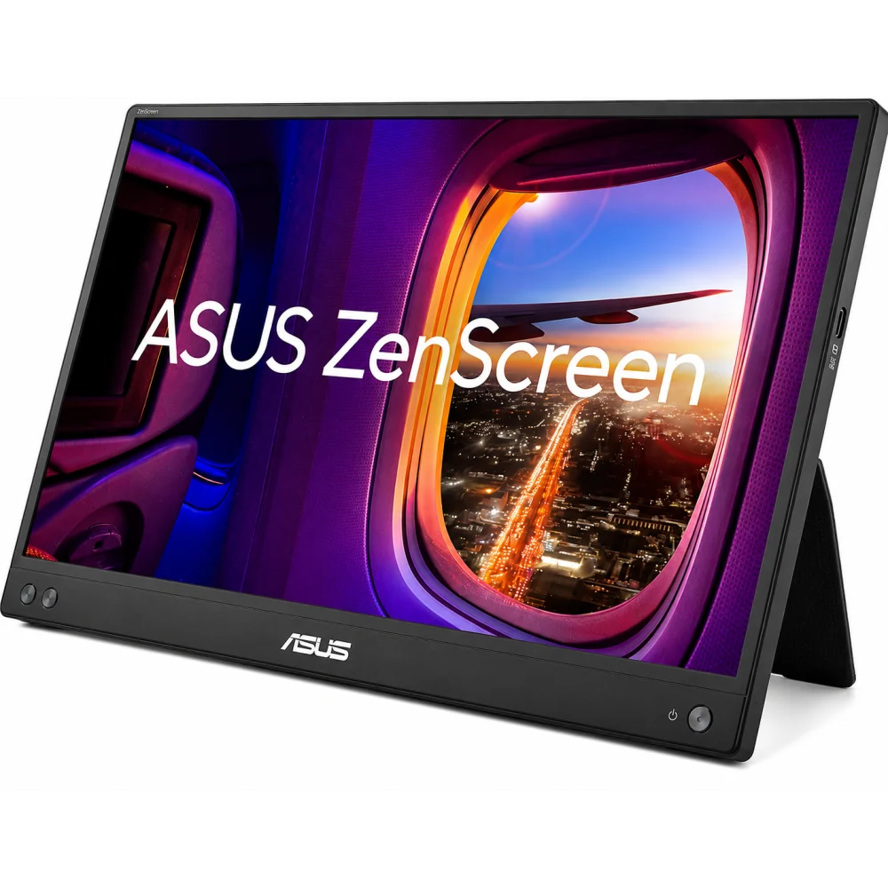 MONITOR PORTATIL ASUS ZENSCREEN MB16AHV /15.6 /1920X1080 /TR 5MS /60HZ /MINI HDMI /2X DP TIPO-C /USB-C 15W /EYE CARE /FUNDA ZENSCREEN