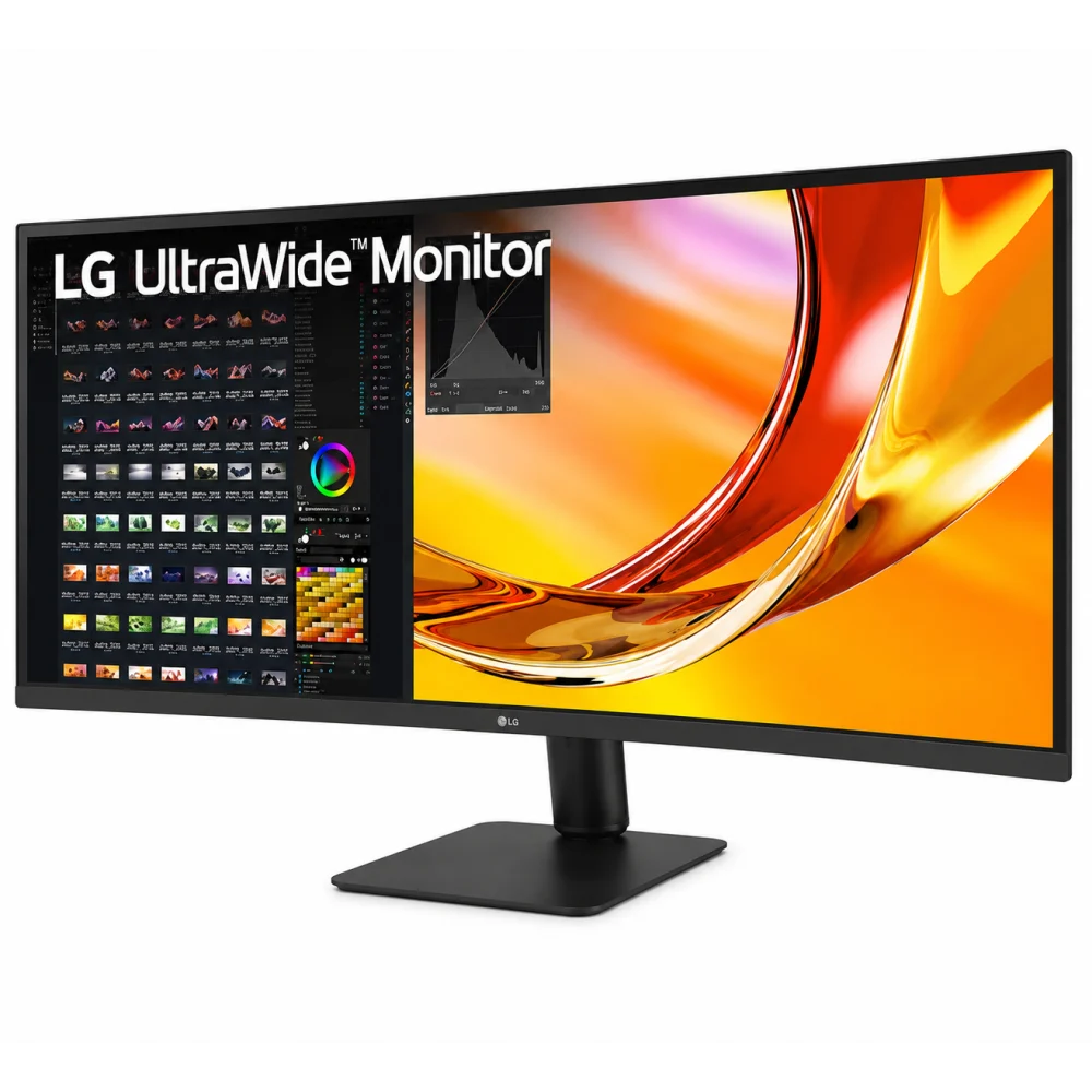 MONITOR PC LG 34U601B-B ULTRAWIDE CURVO WQHD 34 PULG,PANEL VA,RESOL 3440X1440,ASP 219,120HZ,TR 5MS,CURVATURA 1800R,,AMD FREESYNC,HDR10,HDMI,DISPLAYPORT,AJUSTE INCLINACION.