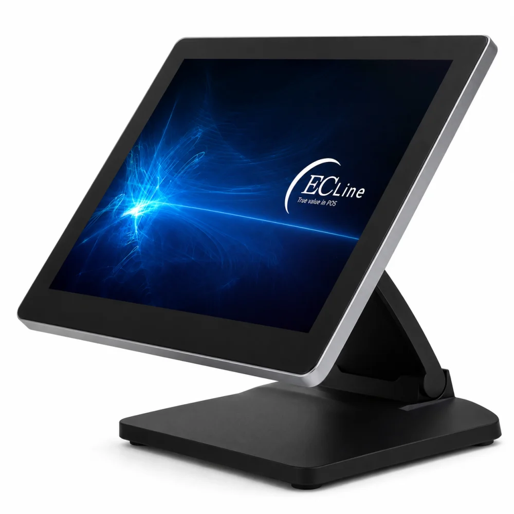 TERMINAL PUNTO DE VENTA EC LINE EC-FS-1538I3-128-WIN11, NEGRO, PANTALLA TOUCH AIO, 15 PULGADAS, INTEL CORE I3, 8GB RAM, 128GB SSD, WINDOWS 11 IOT