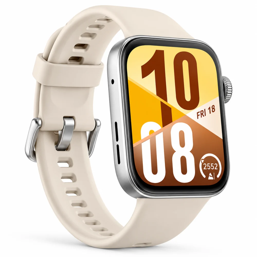 HUAWEI WATCH FIT 4, PANTALLA TACTIL 1.82 AMOLED, COLOR BLANCO. PESO 27G