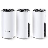 ROUTER |TP-LINK | DECO M4(3-PACK) | WIFI MESH | AC1200 | DUAL BAND | COBERTURA ESTIMADA 371 METROS CUADRADOS (DEPENDE DE CONDICIONES AMBIENTALES Y TRAFICO DE CADA USUARIO) | HASTA 100 DISPOSITIVOS