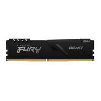 MEMORIA KINGSTON DIMM DDR4 16GB 3200MHZ FURY BEAST BLACK XMP CL16 288PIN 1.35V C / DISIPADOR DE CALOR P / PC / GAMER / ALTO RENDIMIENTO KF432C16BB / 16