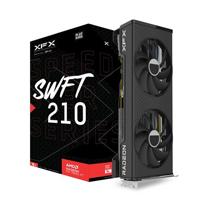 TARJETA DE VIDEO XFX AMD RADEON RX 7600XT SPEEDSTER SWFT 210 DUAL FAN /  16GB /  GDDR6 /  PCIE 4.0 / 128 BIT / GAMA MEDIA