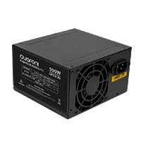 FUENTE DE PODER QUARONI DE 500W /  24 PINES /  2SATA /  FILTRO EMC /  4 PIN P4 / COLOR NEGRO