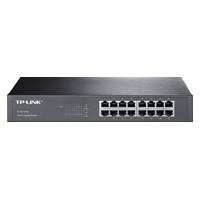 SWITCH | TP-LINK | TL-SG1016D | 16 PUERTOS | RJ45 GIGABIT 10 / 100 / 1000 MBPS | NO ADMINISTRABLE | PARA ESCRITORIO O RACK DE 13 PULGADAS