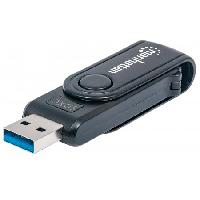LECTOR TARJETAS,MANHATTAN,101981, USB 3.0, 24 EN 1,GRABADOR EXTERNO DE TARJETAS