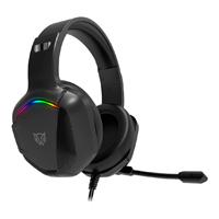 AUDIFONOS GAMER ORPHIX II HS699 / ALAMBRICOS / DIADEMA / AUX 3.5 MM - USB / PC - DISPOSITIVOS MOVILES -CONSOLAS / ALTAVOCES 50 MM / ILUMINACION RGB / MICROFONO OMNIDIRECCIONAL / NEGRO / BR-9