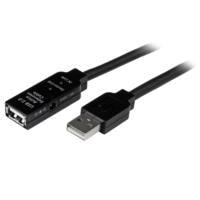 CABLE DE EXTENSIN ALARGADOR DE 10M USB 2.0 HI SPEED ALTA VELOCIDAD ACTIVO AMPLIFICADO - MACHO A HEMBRA USB A - NEGRO - STARTECH.COM MOD. USB2AAEXT10M
