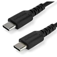 CABLE DE CARGA DE 2M USB C - DE CARGA RAPIDA Y SINCRONIZACION USB 2.0 TIPO C A USB C PARA LAPTOP - REVESTIMIENTO TPE DE FIBRA DE ARAMIDA M/M 60W NEGRO - IPAD PRO SURFACE - STARTECH.COM MOD. 