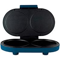 PARRILLA PARA HOTCAKES MIRATI / 1000W / DOBLE PARILLA / ANTIADHERENTE / AZUL