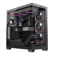 GABINETE GAMER BALAM RUSH TANK POLAR 7900 / MEDIA TORRE / ATX - M-ATX - ITX / VENTILADORES INCLUIDOS / CRISTAL TEMPLADO / SOPORTE PARA ENFRIAMIENTO LIQUIDO / ILUMINACION ARGB / NEGRO / BR-94