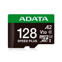 MEMORIA ADATA MICROSDXC SPEED PLUS 128GB CL10 CON ADAPTADOR UD128GUI3V30A2SP-RA1