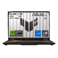LAPTOP ASUS TUF F16 FX608JMR, CORE I7, 16 PULGADAS FHD 1920X1200, 16GB RAM DDR5, 1TB PCIE M.2 SSD, NVIDIA RTX 5060 8GB GDDR7, WINDOWS HOME 11, 1 AÑO DE GARANTÍA.