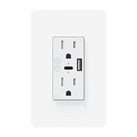 CONTACTO INTELIGENTE DE PARED MIRATI MCP2 / 2 CONTACTOS, 1 USB A, 1 USB C / WIFI 2.4GHZ, BLUETOOTH 4.2 / COMPATIBLE CON ANDROID E IOS / FUNCIONA CON ALEXA Y ASISTENTE DE GOOGLE