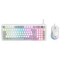 KIT GAMER BALAM RUSH SQUAD CONQUEST KG515 / TECLADO - MOUSE / ALAMBRICO / ILUMINACION RGB / ANTI-GHOSTING / MULTIMEDIA / 97 TECLAS / ESPAÑOL / WIN / 7200 DPI AJUSTABLE / OPTICO / BLANCO / BR