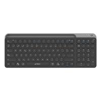 TECLADO ACTECK INSPIRE TREK TI747 / INALAMBRICO / MULTIDISPOSITIVO DUAL / WINDOWS - MAC - ANDROID / ESPAÑOL / 99 TECLAS / MULTIMEDIA / DONGLE USB - BT 5.1 - CABLE USB / RECARGABLE / NEGRO / 